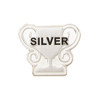 Silver Trophy badge (pack of 5)
