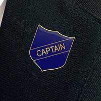 CAPTAIN classic shield badge (pack of 5)
