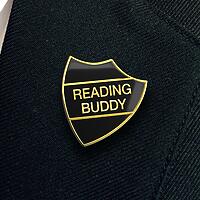 READING BUDDY shield badge (pack of 5)