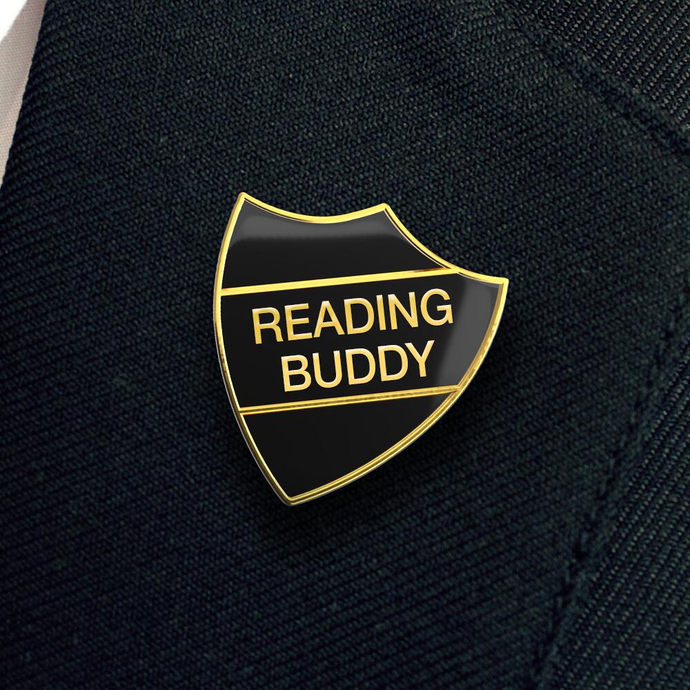 READING BUDDY shield badge (pack of 5)