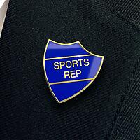 SPORTS REP shield badge (pack of 5)