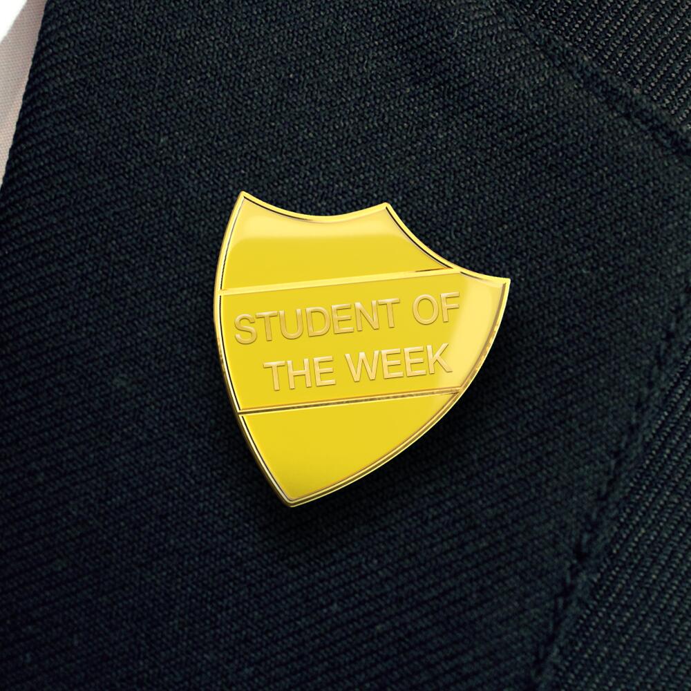 STUDENT OF THE WEEK shield badge (pack of 5) - Image 3