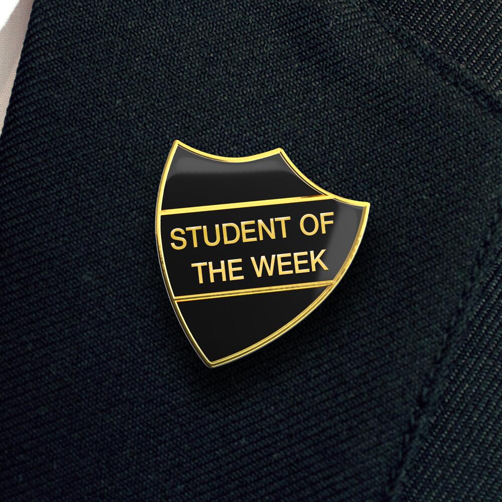 STUDENT OF THE WEEK shield badge (pack of 5) - Image 5
