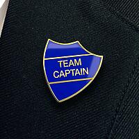 TEAM CAPTAIN shield badge (pack of 5)