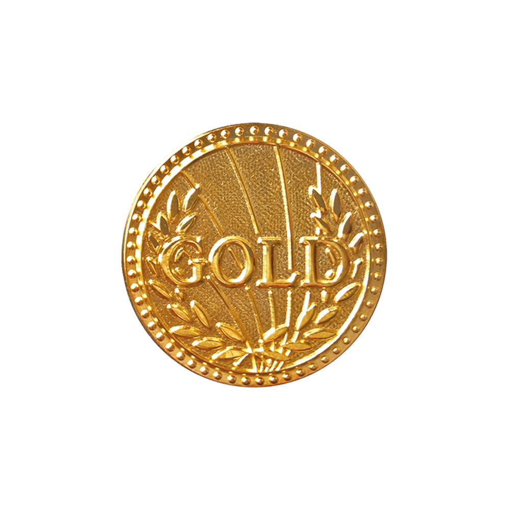 Gold award badge (pack of 5)