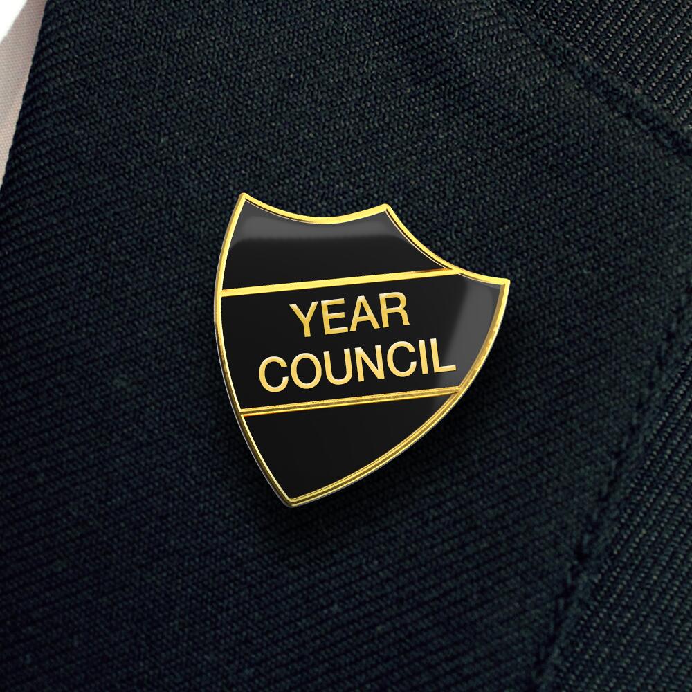 YEAR COUNCIL shield badge (pack of 5) - Image 5