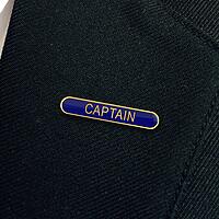 CAPTAIN bar badge (pack of 5)