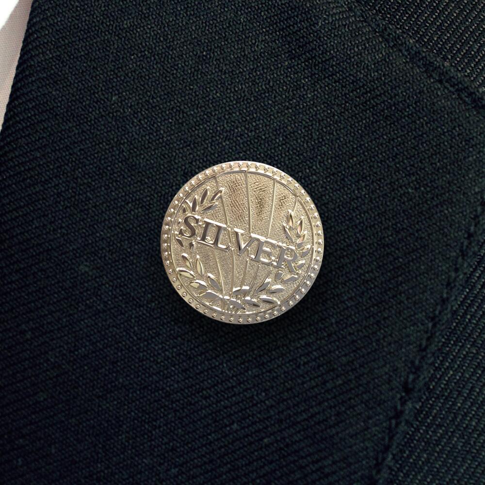 Silver award badge (pack of 5) - Image 2