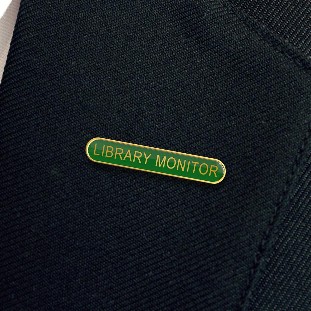 LIBRARY MONITOR bar badge (pack of 5) - Image 4