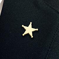 SHERIFF STAR enamel badge (Pack of 5)