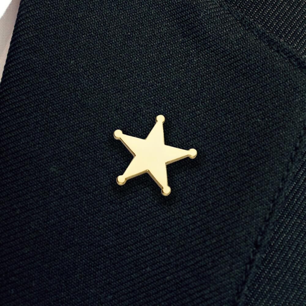 SHERIFF STAR enamel badge (Pack of 5)