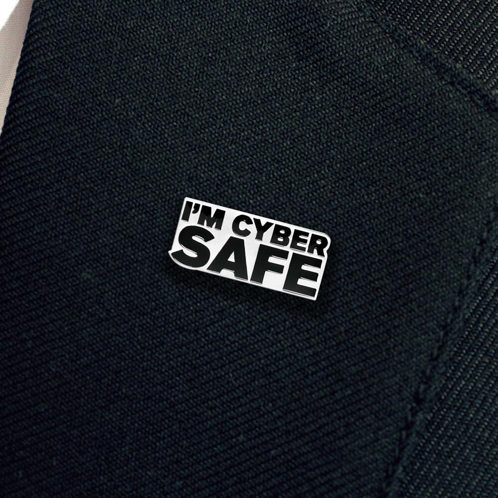 I'm Cyber Safe enamel badge - Image 2