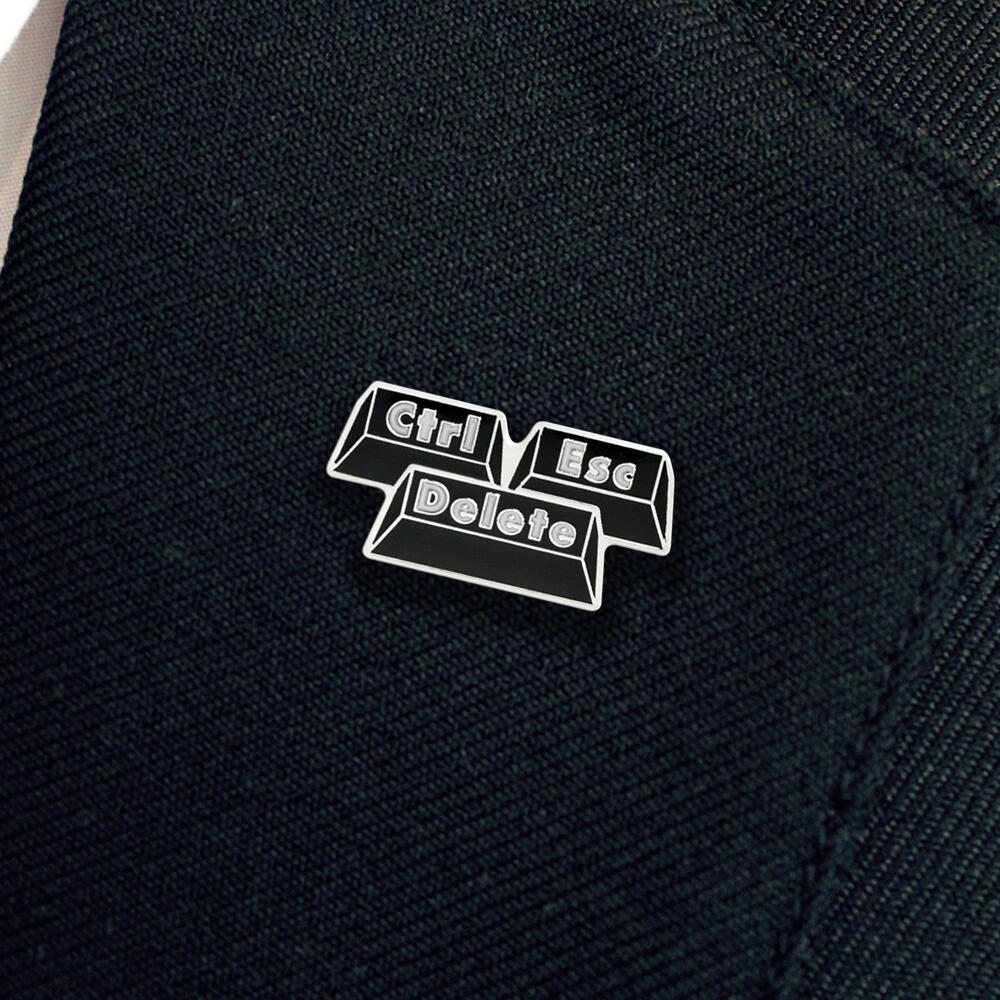 Control, Escape, Delete Enamel Badge - Image 2