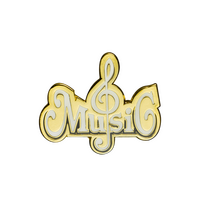 Music Enamel Badge