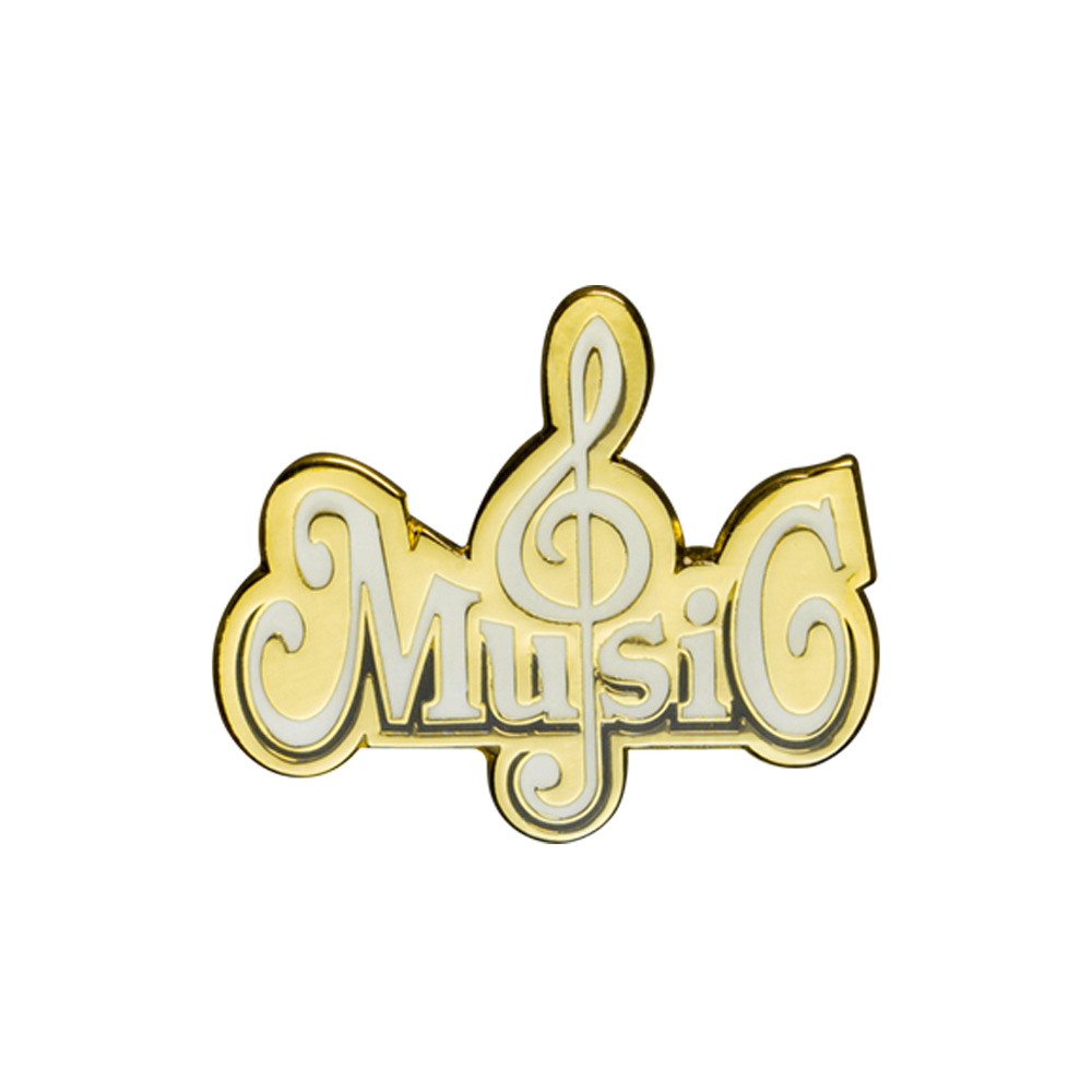 Music Enamel Badge