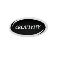 Creativity 'Values' enamel badge