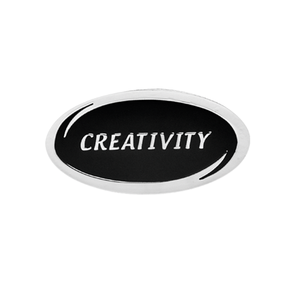 Creativity 'Values' enamel badge