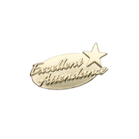 Gold Excellent Attendance badge (pack of 5)