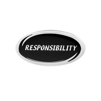 Responsibility 'Values' enamel badge