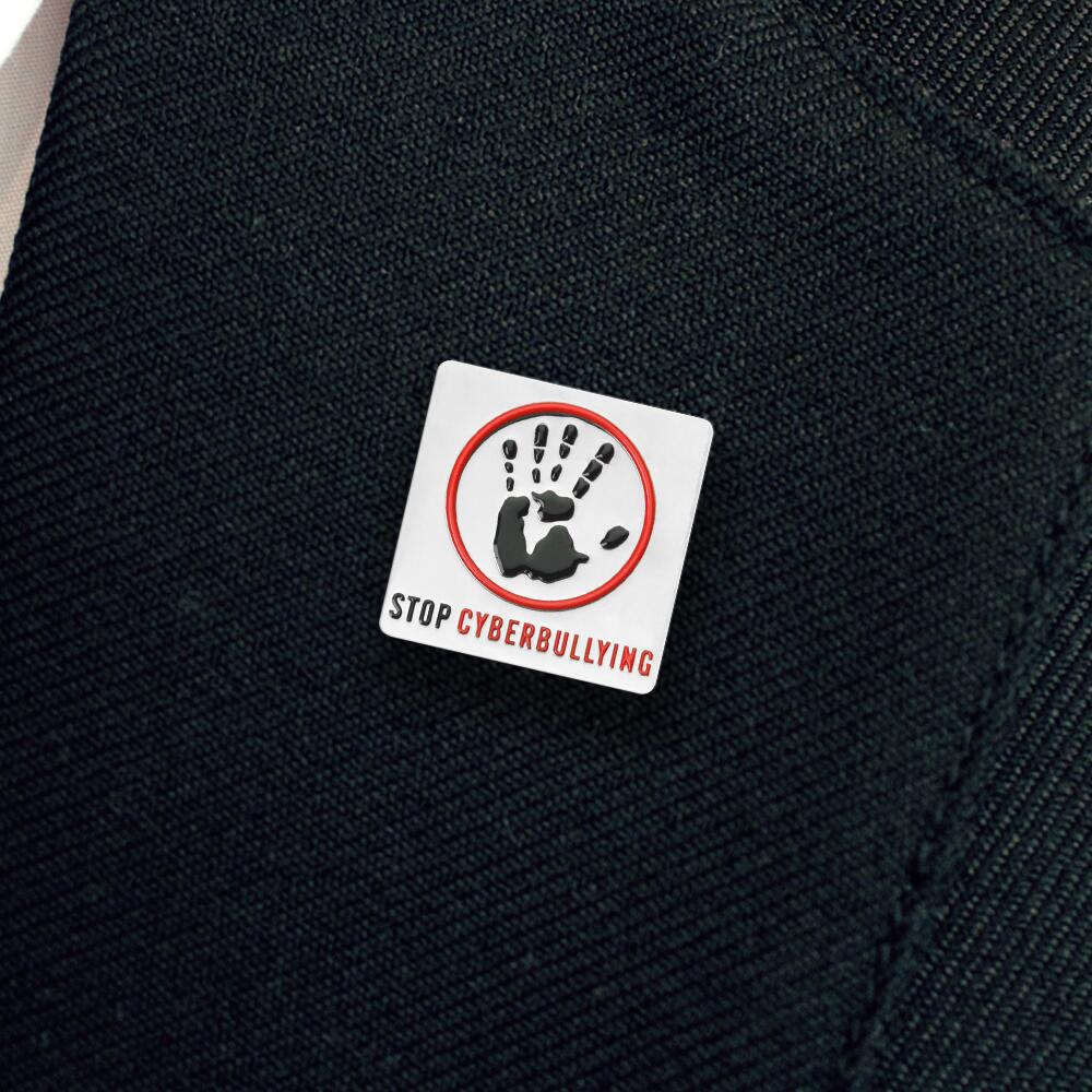 Stop Cyber Bullying Enamel Badge - Image 2