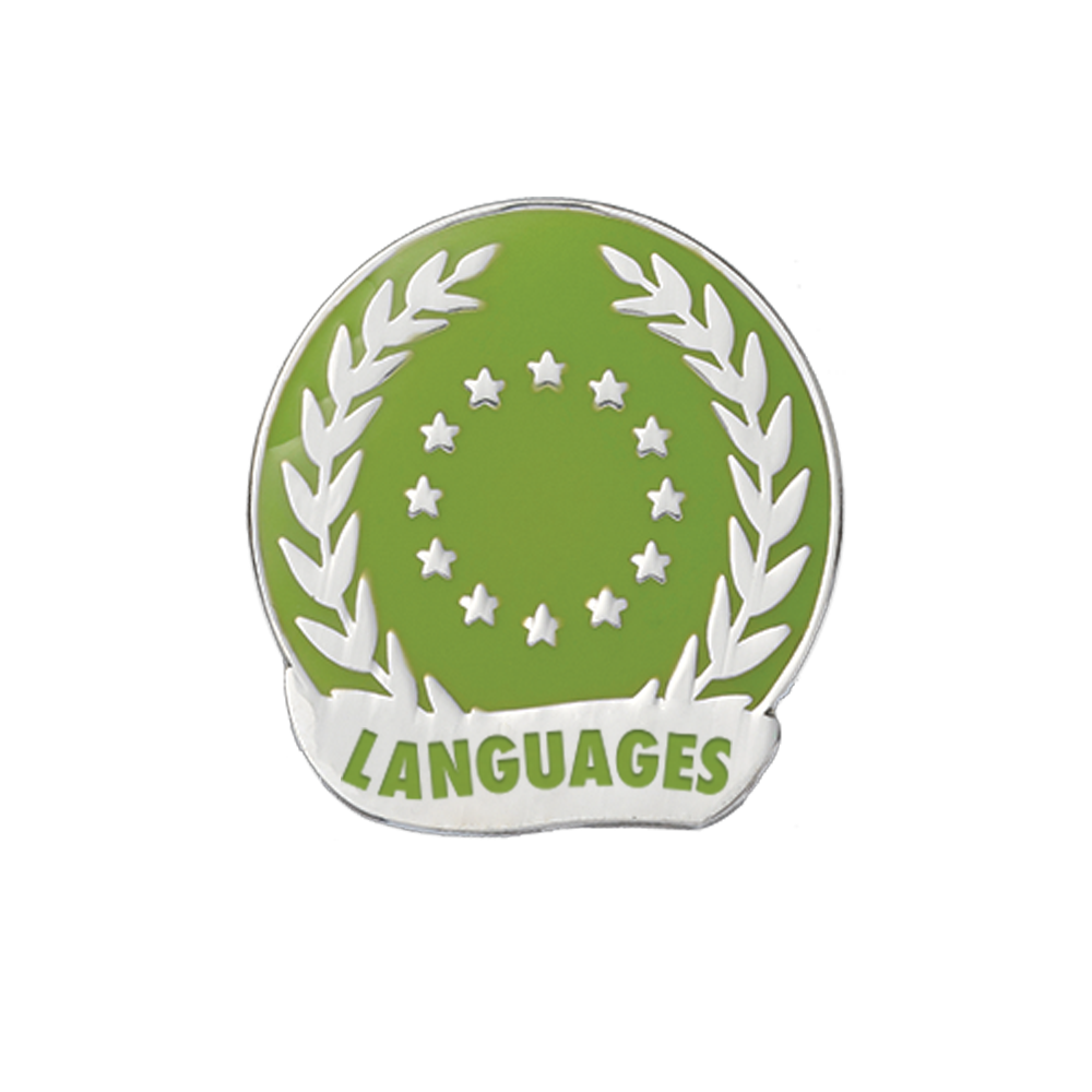 Languages Enamel badges (pack of 5)