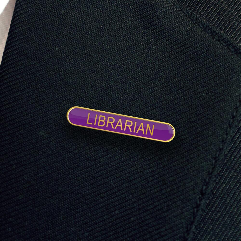 LIBRARIAN bar badge (pack of 5)