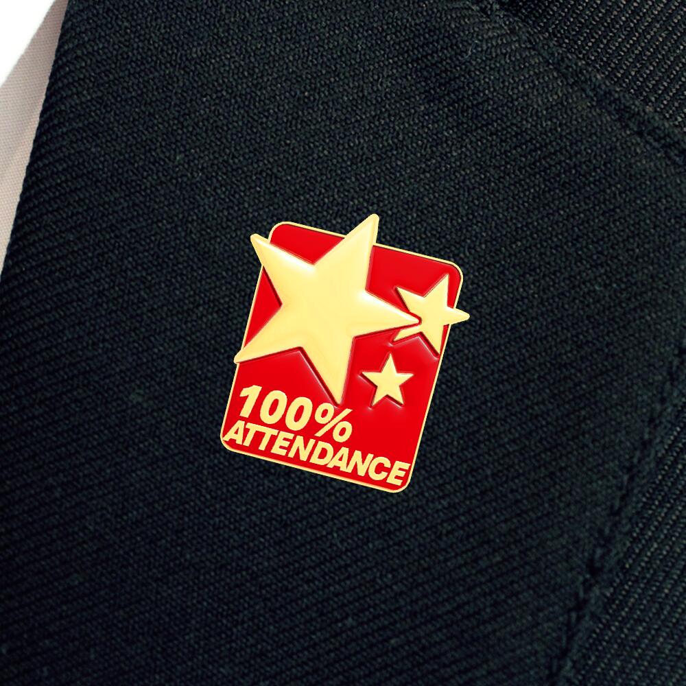 100% ATTENDANCE enamel badge (pack of 5) - Image 20