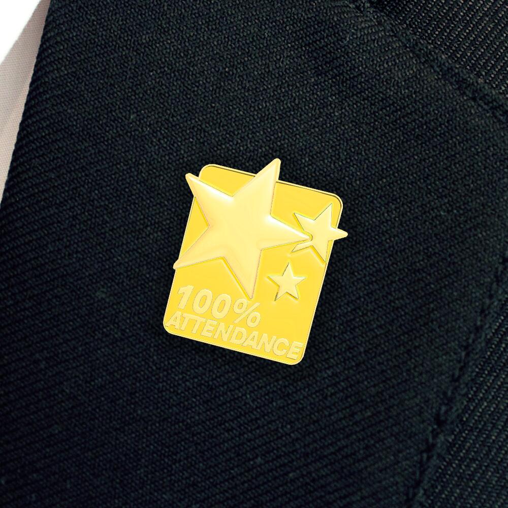 100% ATTENDANCE enamel badge (pack of 5) - Image 24