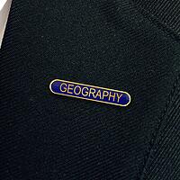GEOGRAPHY bar badge (pack of 5)