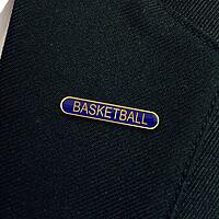 BASKETBALL bar badge (pack of 5)