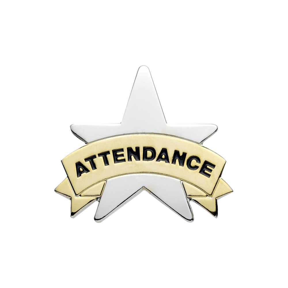 Attendance star badge