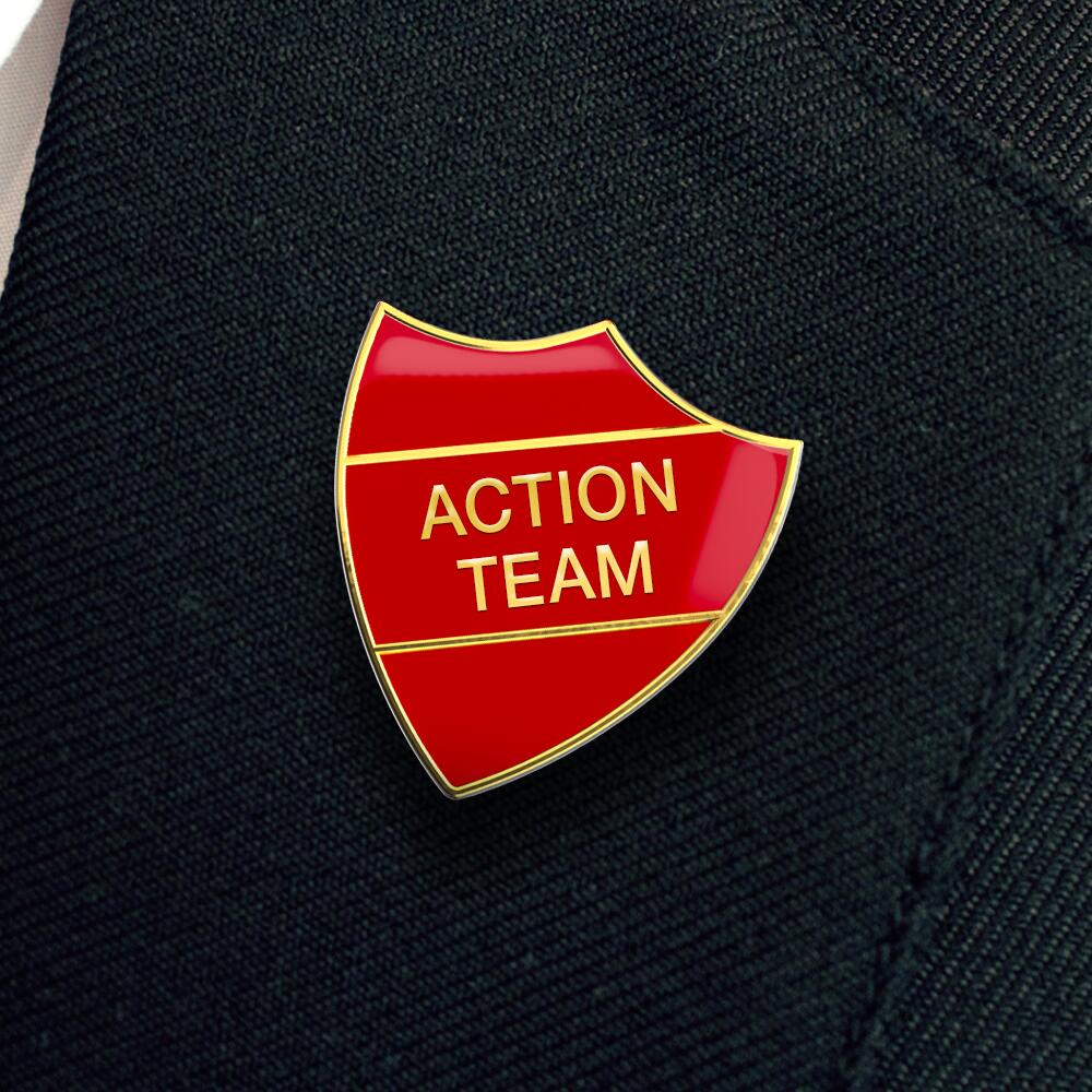 ACTION TEAM shield badge (pack of 5) - Image 2