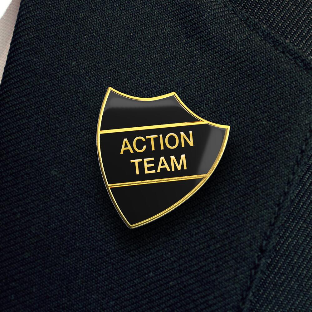 ACTION TEAM shield badge (pack of 5) - Image 5