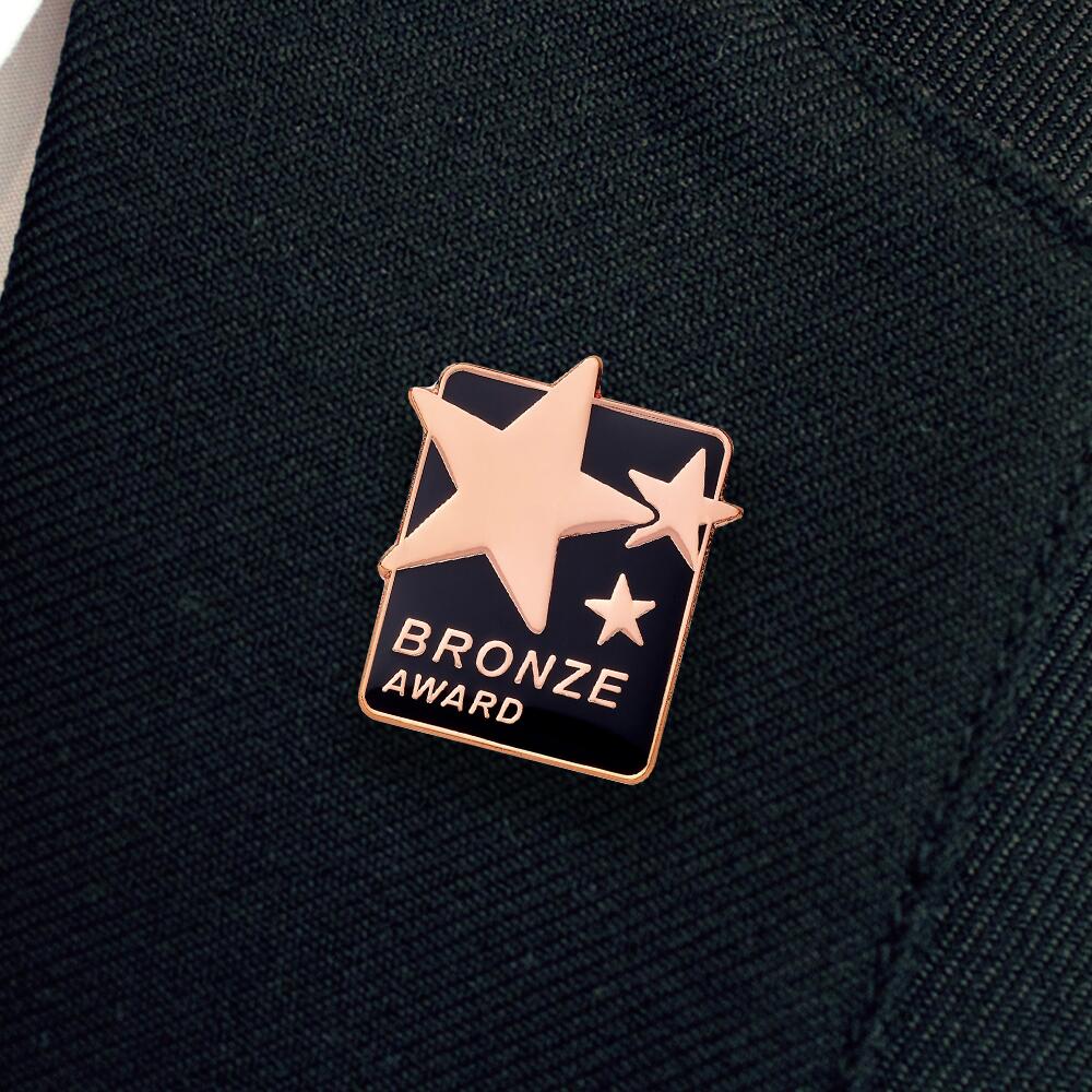 Bronze Award Enamel badge Big Box - Image 2
