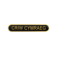 CRIW CYMRAEG Badge Black (pack of 5)