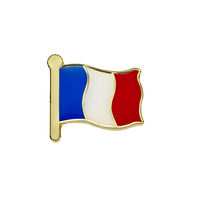 French Flag Enamel badges