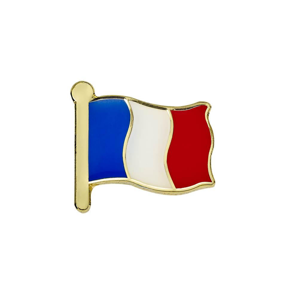French Flag Enamel badges