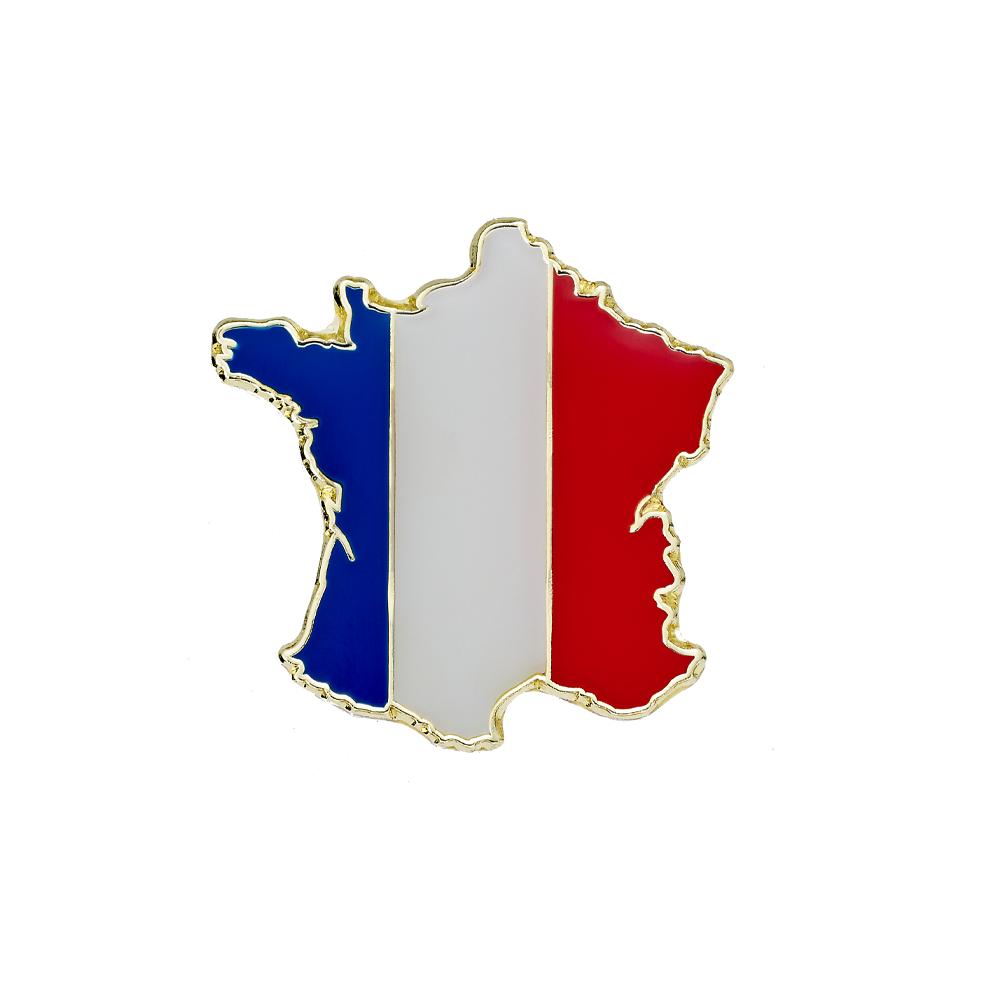 French shaped Enamel badges