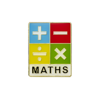 Maths Enamel badges