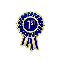 1st Rosette Enamel badges (pack of 5)
