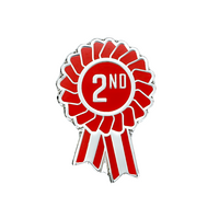 2nd Rosette Enamel badges