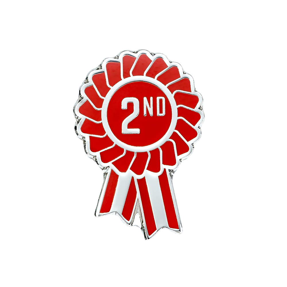 2nd Rosette Enamel badges