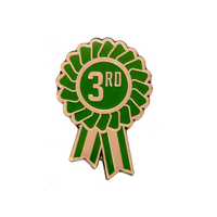 3rd Rosette Enamel Badges