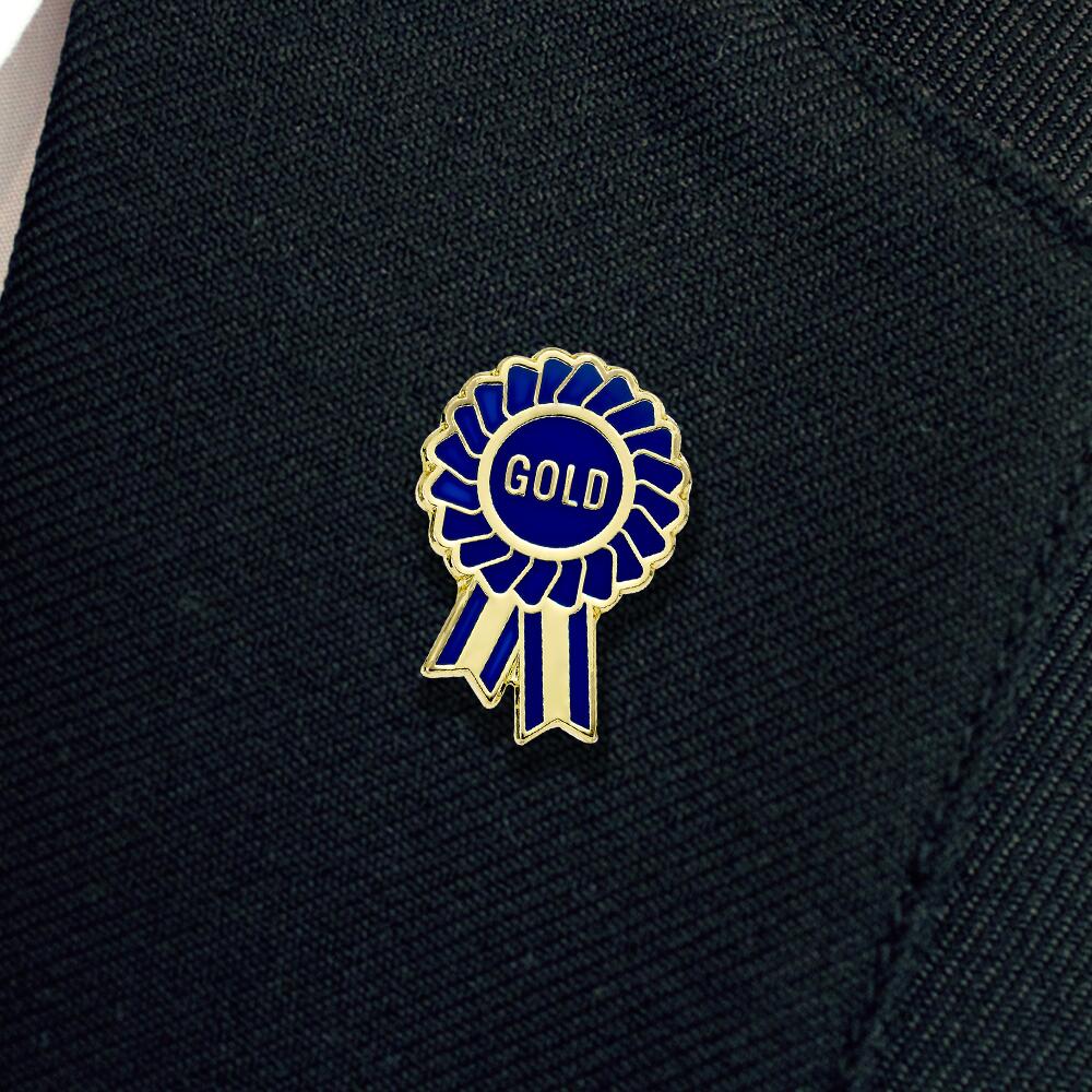 Gold Rosette Enamel Badges - Image 2