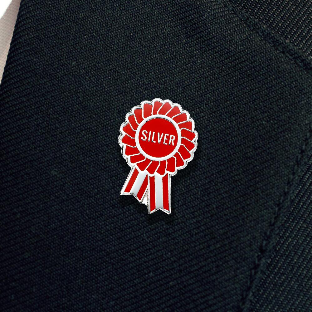 Silver Rosette Enamel badges - Image 2
