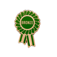 Bronze Rosette Enamel badges