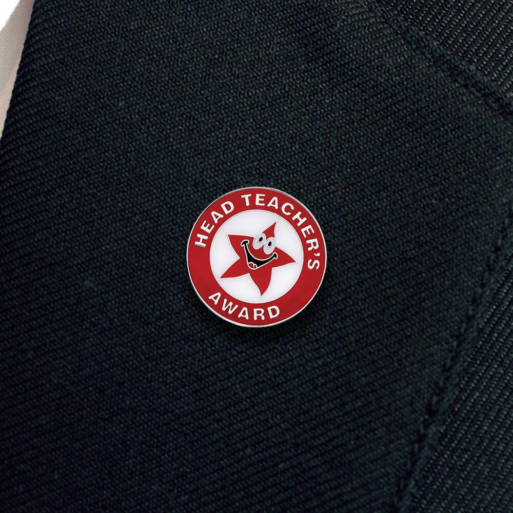 HEADTEACHER'S AWARD enamel badge (pack of 5) - Image 2