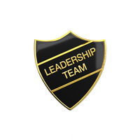LEADERSHIP TEAM shield in black