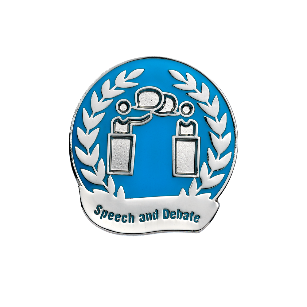 Speech & Debate Enamel Badges