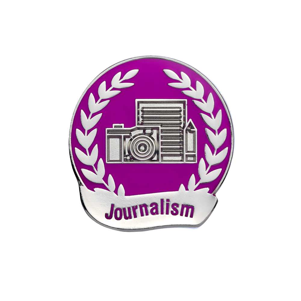 Journalism Enamel Badges
